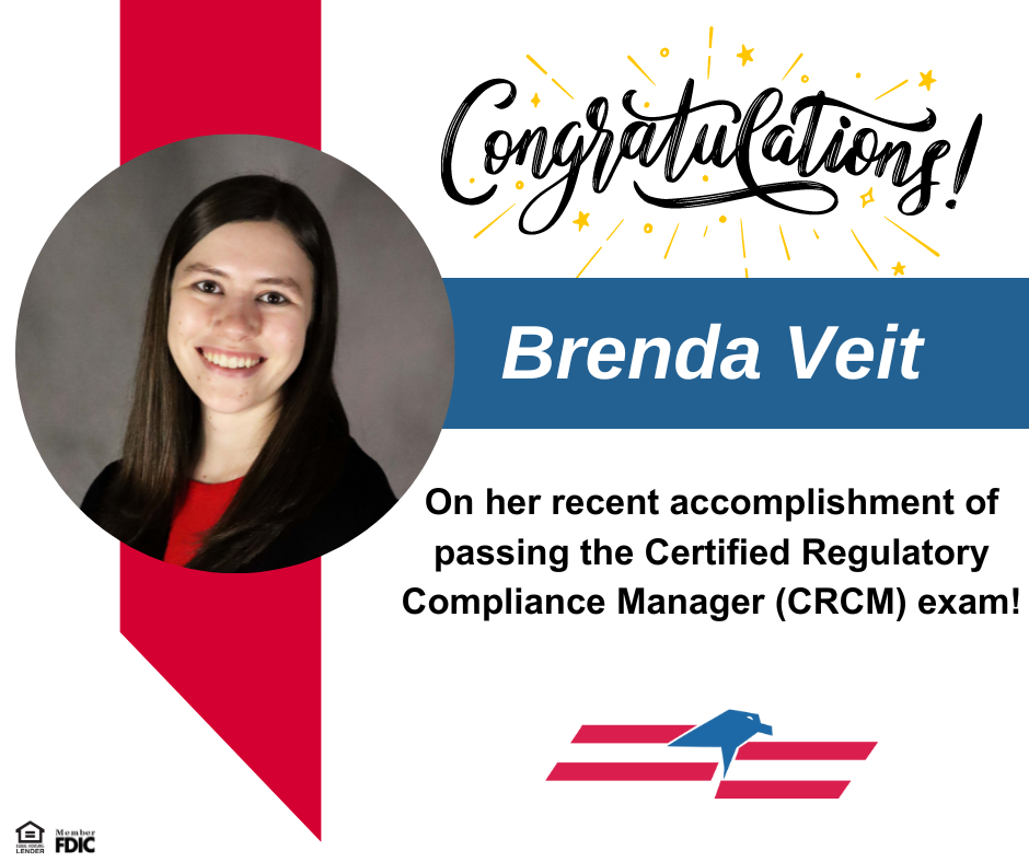 Veit Earns Certified Regulatory Compliance Manager Certification