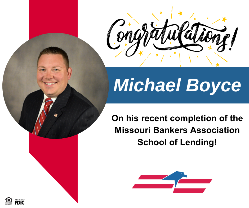 Boyce Completes Missouri Bankers Association School of Lending