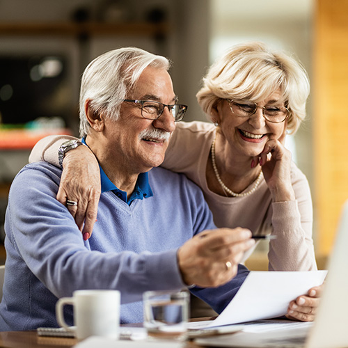 older couple at computer