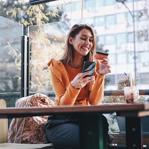 woman on phone